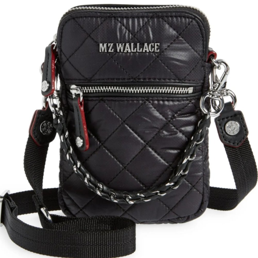 MZ WALLACE Micro Crosby Crossbody Bag Black- NEVER USED- LIKE NEW